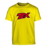 Abbigliamento - T-shirt - tex - rosso su giallo: Taglia l