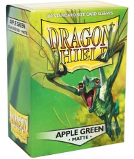 Accessori Cards - 100 card sleeves - buste protettive per cards: Matte apple green - formato usa 66 x 91