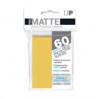 Accessori Cards - 60 card sleeves premium - buste protettive: Matte yellow - formato jap 62 x 89