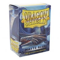 Accessori Cards - 100 card sleeves - buste protettive per cards: Matte blue - formato usa 66 x 91