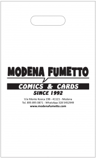 Accessori Fumetti - Modena fumetto: Shopper bianco piccolo
