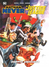 Fumetto - Nathan never/justice league - doppio universo: Variant cover manicomix