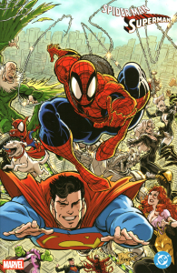 Fumetto - Spider-man/superman: Variant cover wraparound di kaare andrews