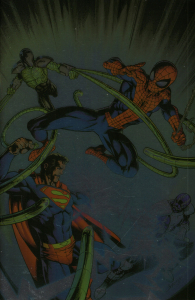 Fumetto - Spider-man/superman: Variant incentive foil mark bagley
