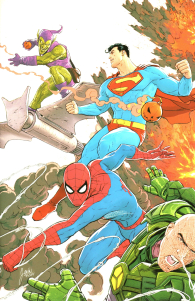 Fumetto - Superman/spider-man: Variant mikel janin