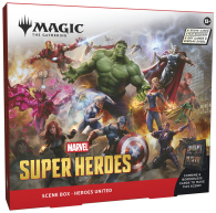 Box marvel super heroes: Scene box display - heroes united