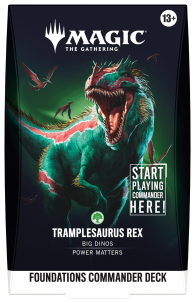 Mazzo commander - fondamenti: Travolgisaurus rex - verde - english