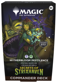 Mazzo commander - i segreti di strixhaven: Infestazione a germoglioscuro - nero/verde - english
