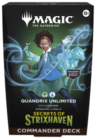 Mazzo commander - i segreti di strixhaven: Quandrix senza limiti - verde/blu - english