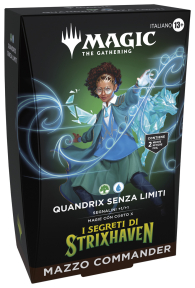 Mazzo commander - i segreti di strixhaven: Quandrix senza limiti - verde/blu