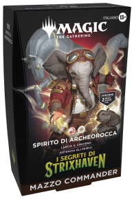 Mazzo commander - i segreti di strixhaven: Spirito di archeorocca - rosso/bianco
