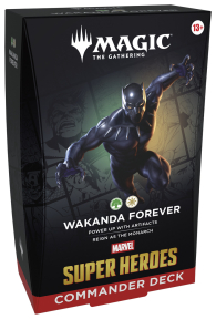 Mazzo commander - marvel super heroes: Wakanda per sempre - verde/bianco - english