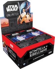 Box star wars unlimited - scintilla di ribellione: 24 buste